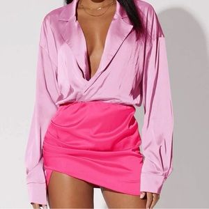 Barbie Pink Colorblock Dress